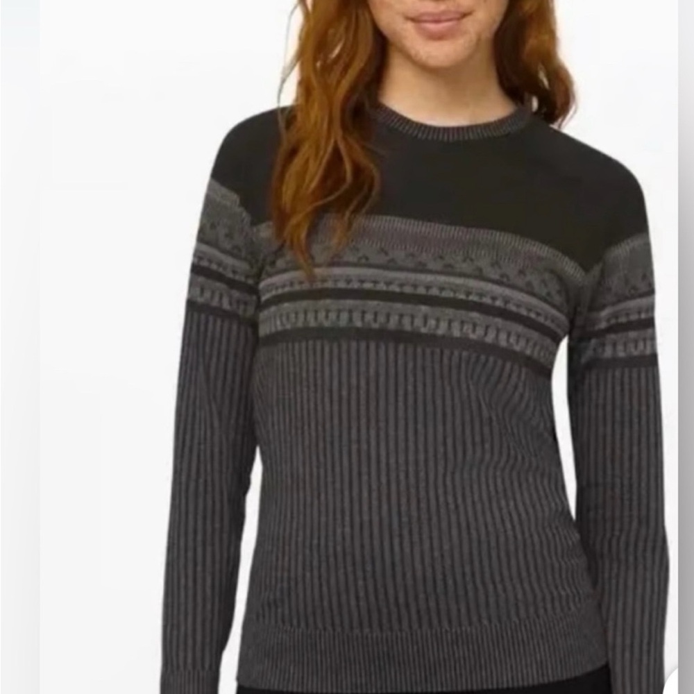 Lululemon rest less pattern long sleeve knit jumper 🤩 medium